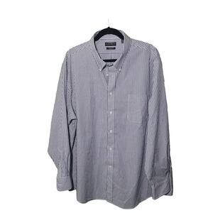 LAUREN RALPH LAUREN Black Label Striped Stretch Dress Shirt  3XL 34/35 19